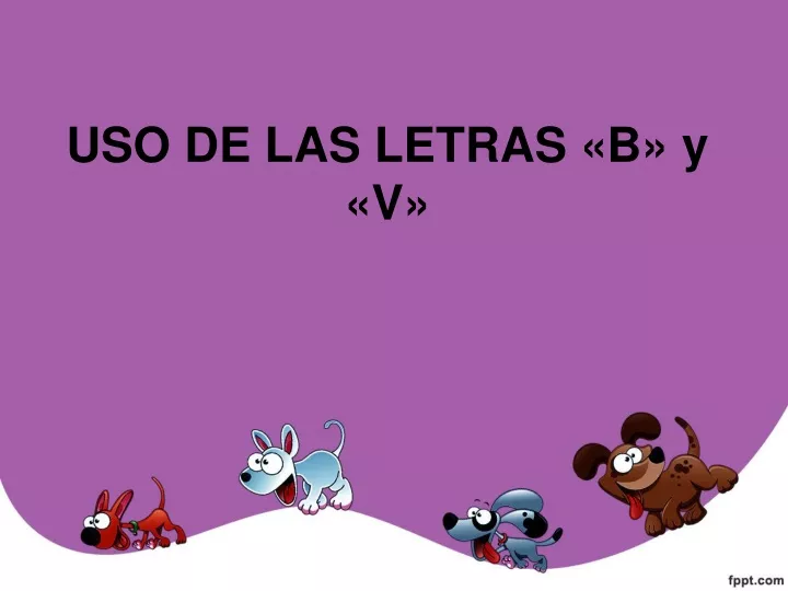 uso de las letras b y v