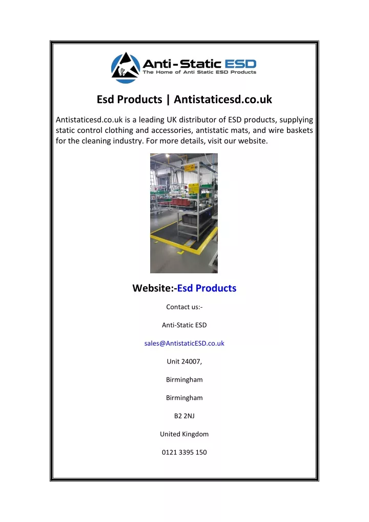 esd products antistaticesd co uk