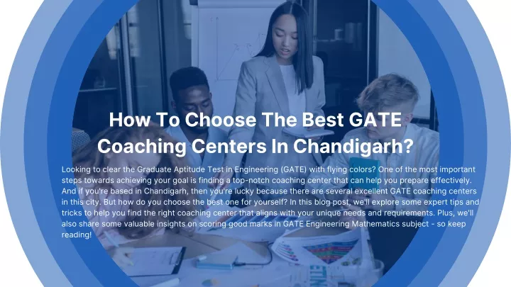 how to choose the best gate coaching centers
