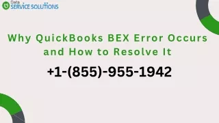 Why QuickBooks BEX Error Occurs and How to Resolve It