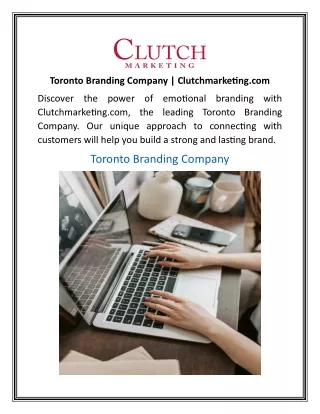 Toronto Branding Company  Clutchmarketing.com