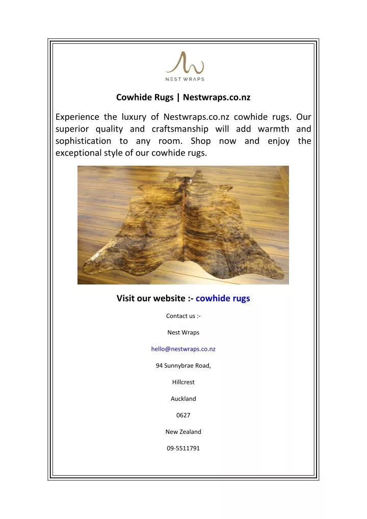 cowhide rugs nestwraps co nz