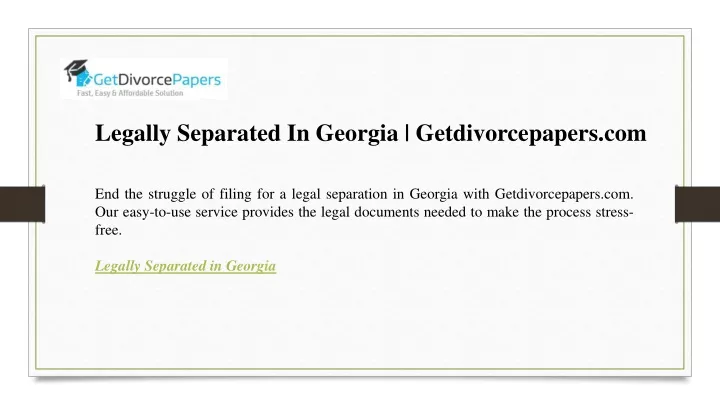 legally separated in georgia getdivorcepapers com