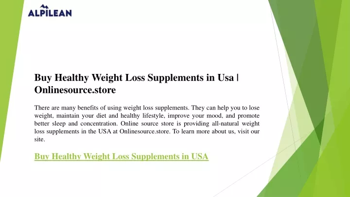 buy healthy weight loss supplements