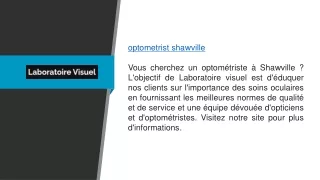 optometrist shawville Laboratoirevisuel.ca