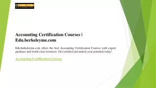 accounting certification courses edu berkeleyme