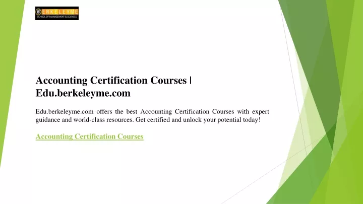 accounting certification courses edu berkeleyme