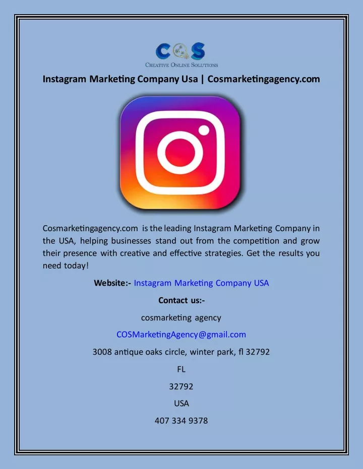 instagram marketing company