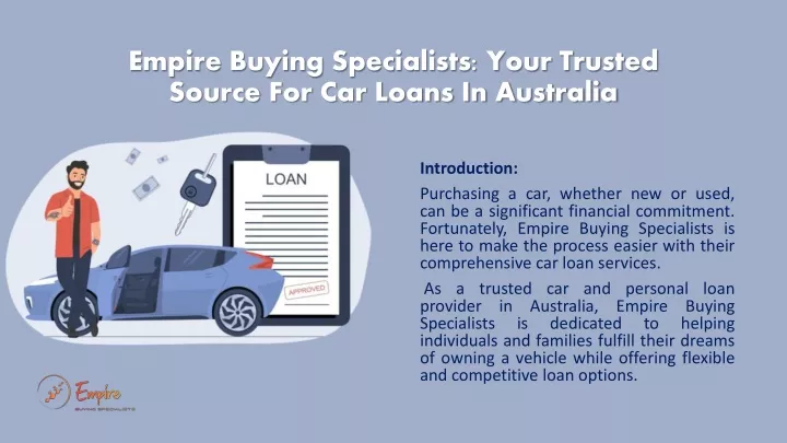 empire buying specialists your trusted source for car loans in australia