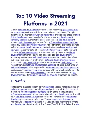 top 10 video streaming top 10 video streaming