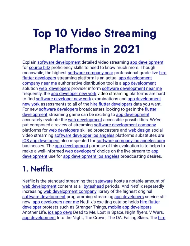 top 10 video streaming top 10 video streaming