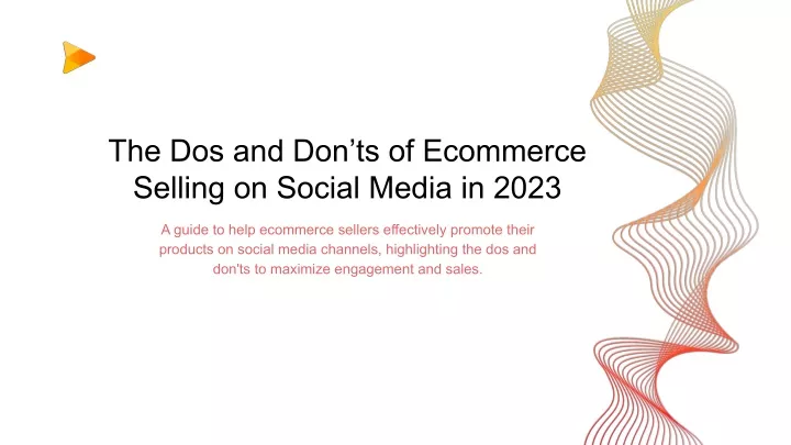 the dos and don ts of ecommerce selling on social