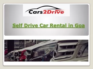 Self Drive Car Rental in Goa
