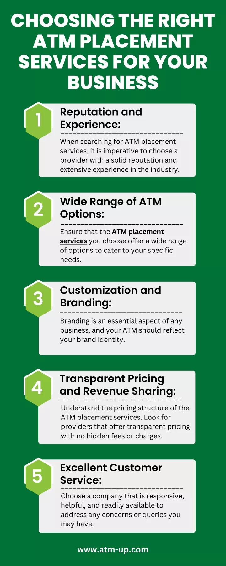 choosing the right atm placement services