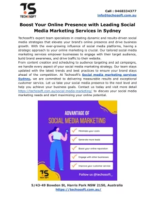 Boost Your Online Presence with Leading Social Media Marketing Services in Sydney