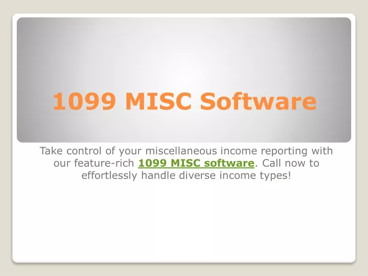 1099 misc software