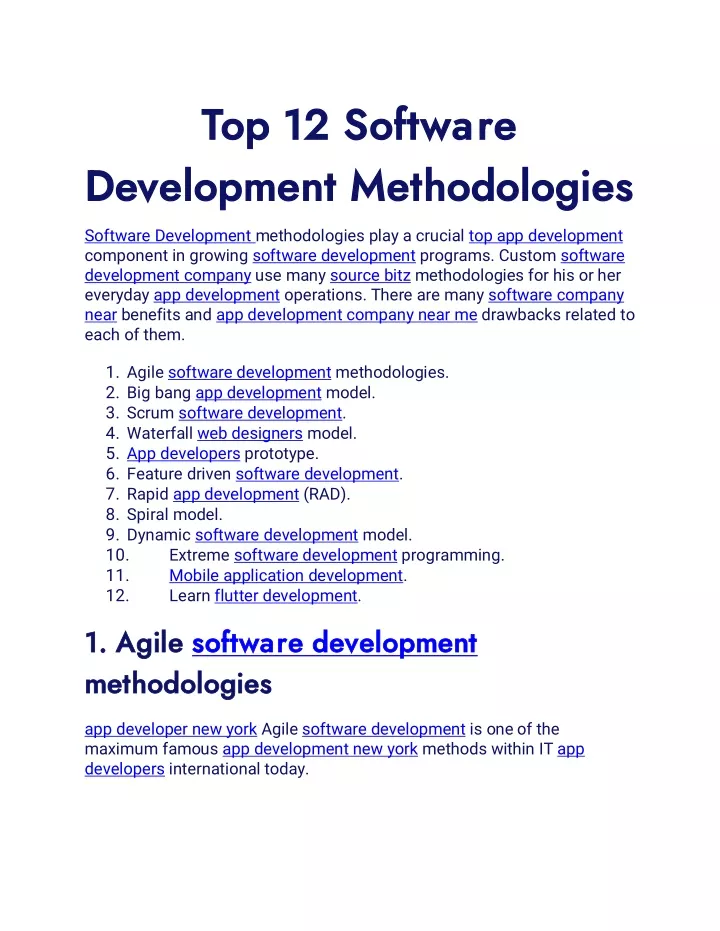 top 12 software top 12 software development