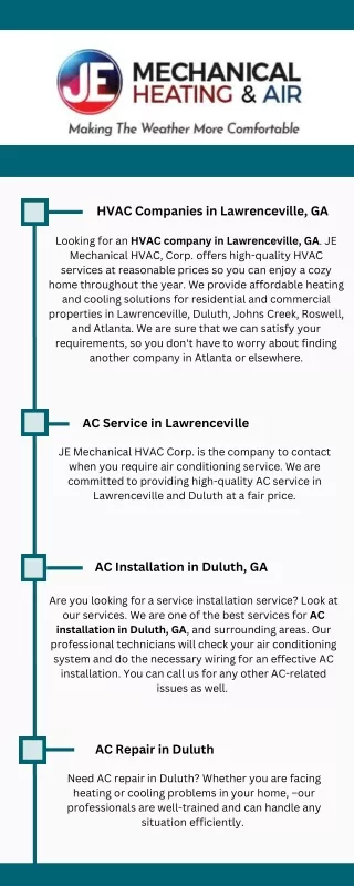 Heating and Air in Lawrenceville, GA