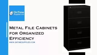Metal File Cabinets for Organized Efficiency