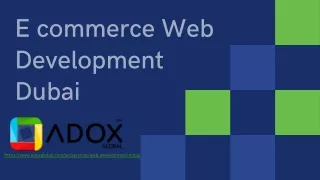 e commerce web development dubai