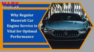 Why Regular Maserati Car Engine Service is Vital for Optimal Performance