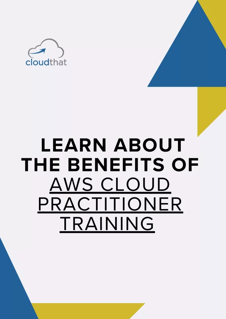 learn about the benefits of aws cloud