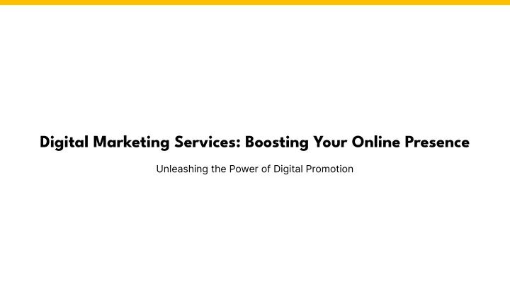 digital marketing services boosting your online