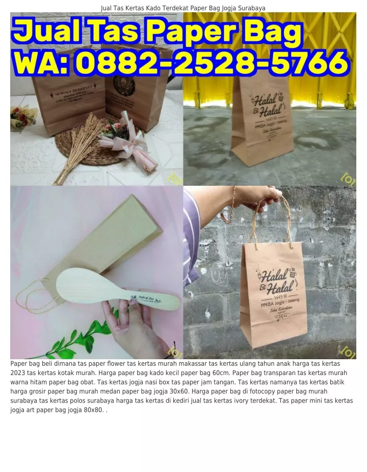 jual tas kertas kado terdekat paper bag jogja