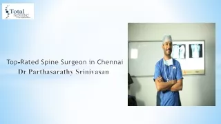 Expert Spine Surgeon in Chennai: Specialised Care for your Spinal Health