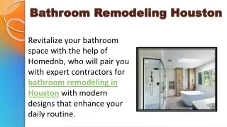 Bathroom Remodeling Houston