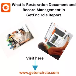 What is Restoration Document and Record Management in GetEncircle Report