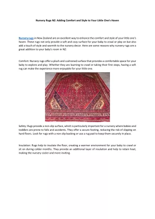 nursery rugs nz adding comfort and style to your