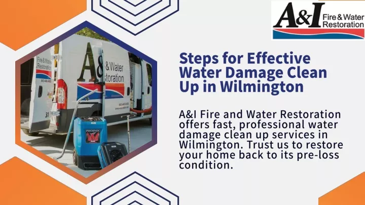 steps for effective water damage clean