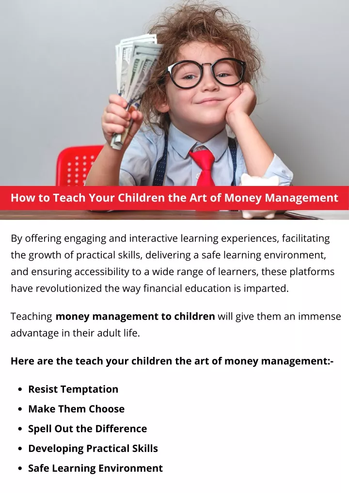 how to teach your children the art of money