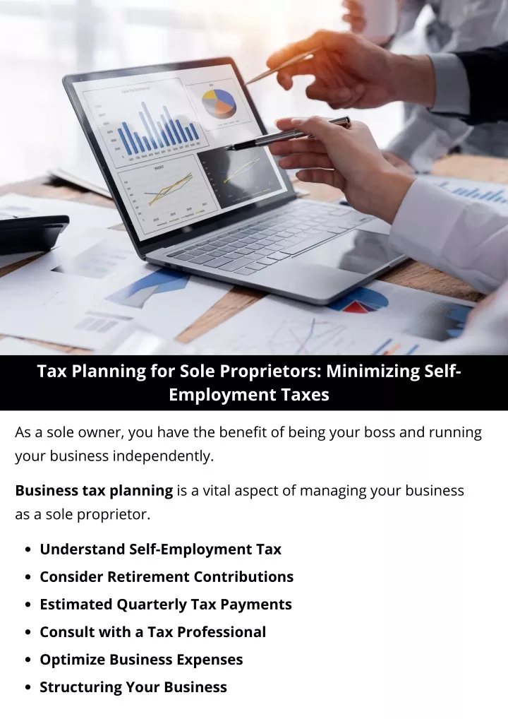 tax planning for sole proprietors minimizing self