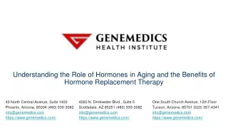 Understanding the Role of Hormones in Aging and the Benefits of Hormone Replacement Therapy