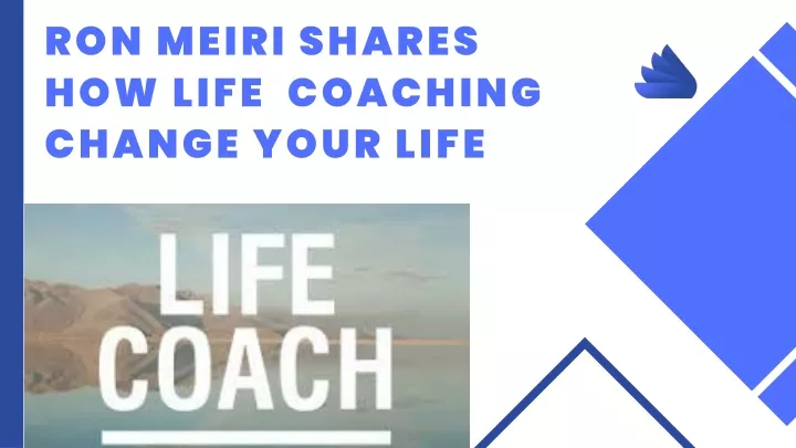 ron meiri shares how life coaching change your