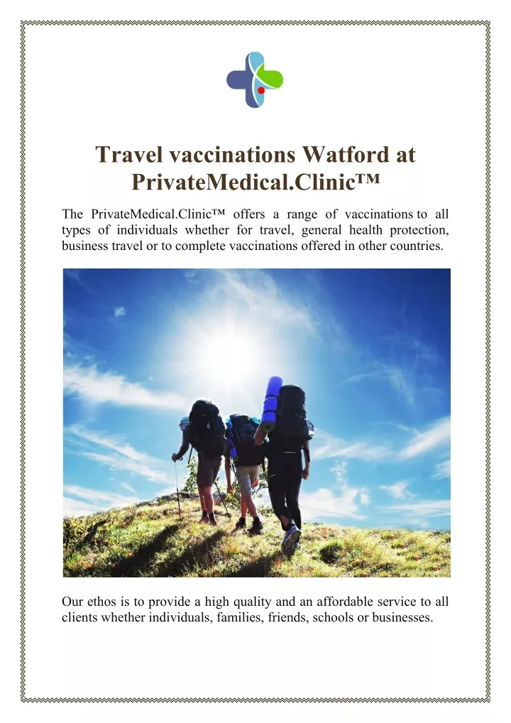 travel vaccinations watford at privatemedical