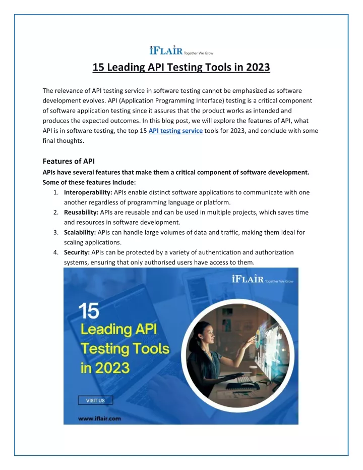 15 leading api testing tools in 2023