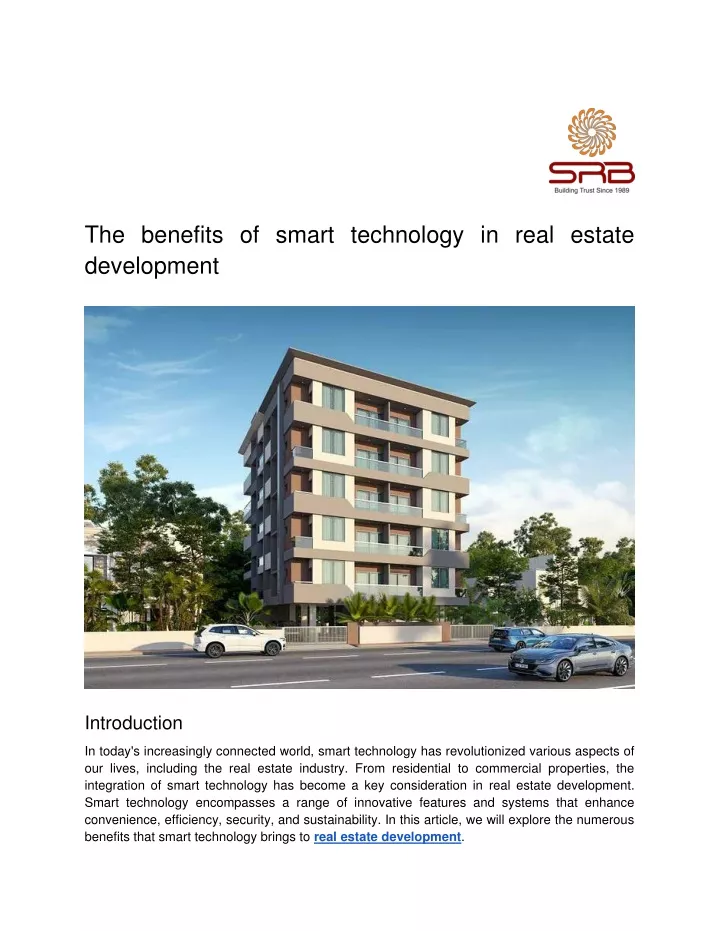 the benefits of smart technology in real estate