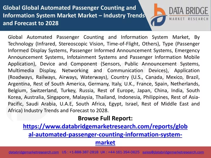 global global automated passenger counting