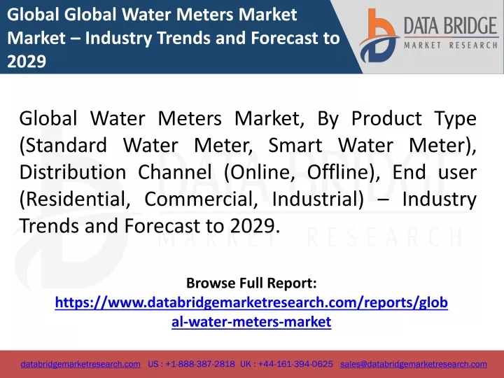 global global water meters market market industry