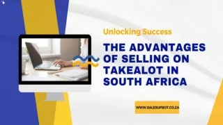 The Advantages of Selling on Takealot in South Africa