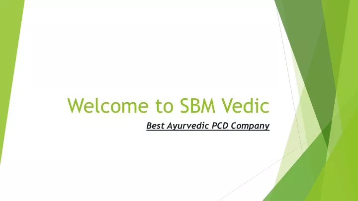 welcome to sbm vedic