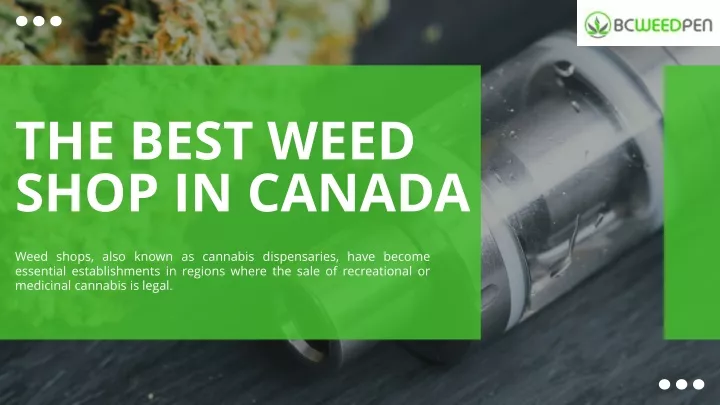 the best weed shop in canada