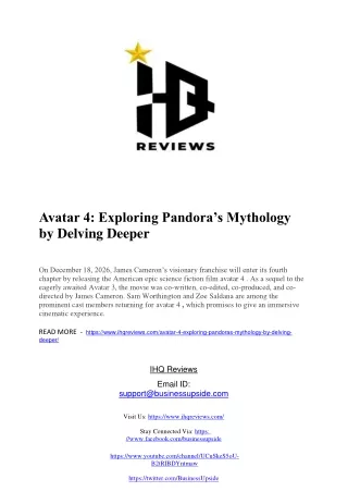 avatar 4 exploring pandora s mythology by delving