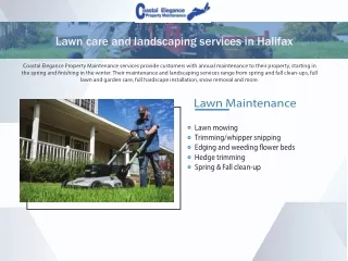 Professional property maintenance services in Halifax