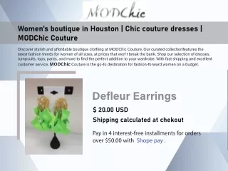 Women's clothing stores in Houston Sugar Land | MODChic Couture