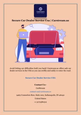 Secure Car Dealer Service Usa | Carstream.us