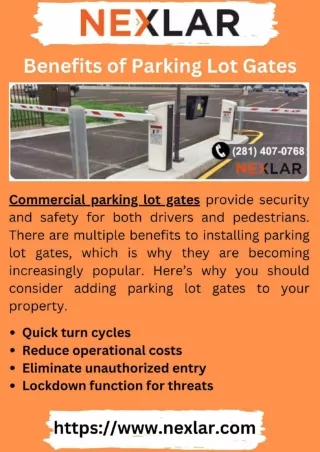 Benefits of Parking Lot Gates